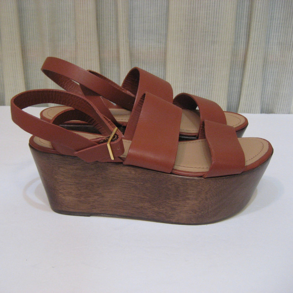Elizabeth and James NWOB BAX Leather Platform Sz 8 - Picture 2 of 8